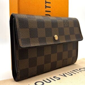LOUIS VUITTON Damier Porte Tresor Papier Trifold Wallet